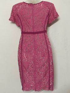 Pintresty Elegant Pink Lace Dress