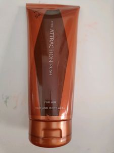 Avon Attraction Rush Hair N Body wash for Him 200ml Net