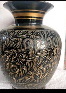 Antique Floral Engraved Vase