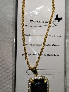 Elegant Black Stone Necklace