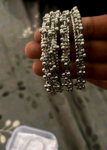 Silver Bangle Set