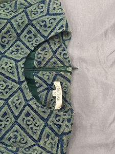 Green short Flare Dress
