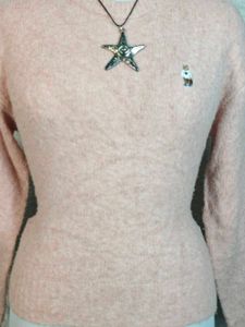 Cute Pink Knit Sweater