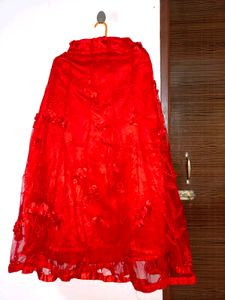 🎀Vibrant Red Lehenga Choli Set🎀