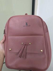 Red Bunny Rose Gold Backpack