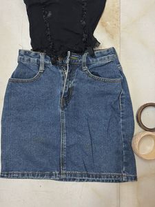 Classic Denim Mini Skirt