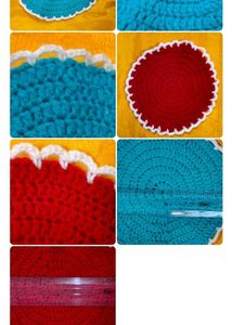 Handmade Crochet Round Mats (Set of 4)