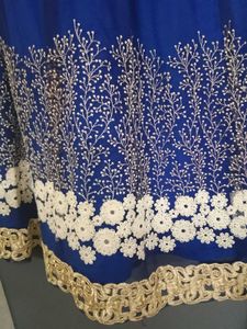 Royal Blue Embroidered lehanga