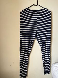 Striped Lounge Pants Navy blue