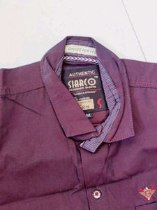 Men's Dark Jeans &amp; Burgundy Shirt Set