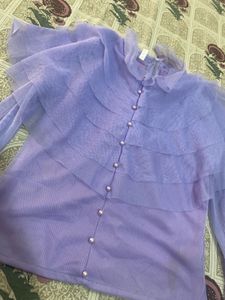 Ruffled Tulle top