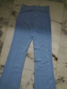 Blue Flared Leg Pants
