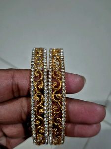 Exquisite Gold Bangles with Intricate Design