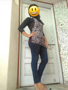 Women’s Brown Top With Tie Ups