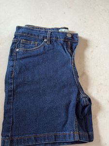 Dark Wash Denim Shorts