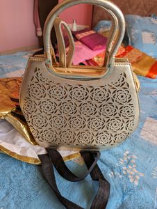 Gold Hand Bag Unused