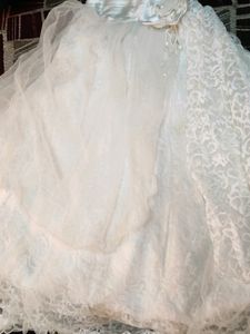 Brand New White Party Wear Gown For  8 Yr Old Girl