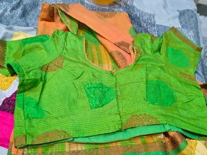 Dual color saree