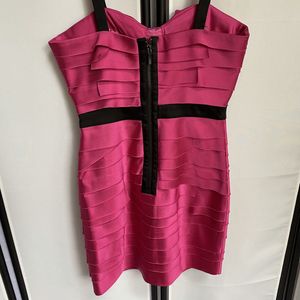 couture Pink bandage Mini Dress