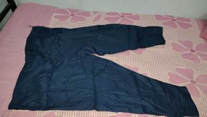khadi cotton dark 🌑 blue woman pant stiched