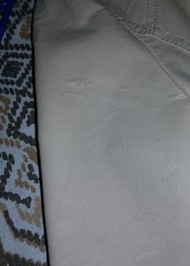 Stylish Cream Moto Jacket