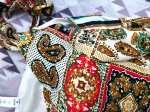 Vibrant Patchwork Ethnic Gown