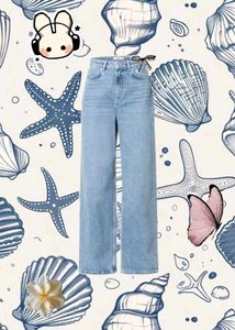 Blue baggy jeans