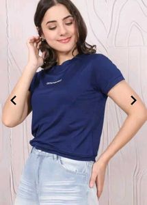 Navy Blue T-Shirt with Logo