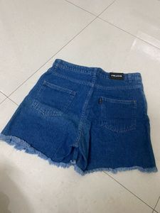 Distressed Denim Shorts