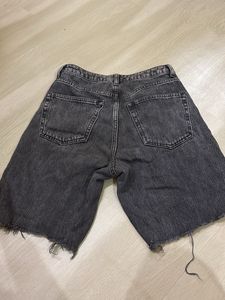 Grey Denim Shorts