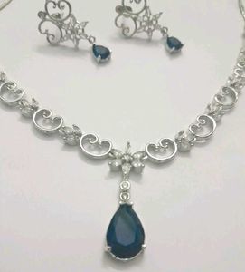 Stunning Blue Stone Jewellery Set
