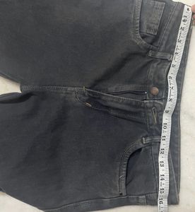 Charcoal Black Cargo Denim