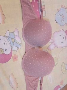 Pink Polka Dot Bra