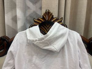 White Zip-Up Hoodie