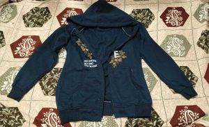 Blue winter hoodie