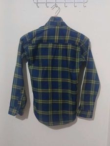 Checked Blue Flannel Shirt