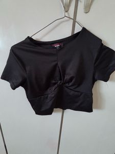 Jennifer Lopez Black Crop Top