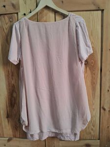 Elegant Pink Layered Tunic Top