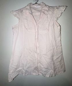Elegant Lace Trimmed Blouse