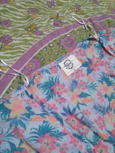 Floral Print Kaftan Top