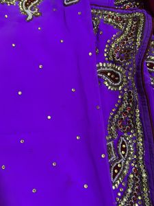 Work Sari Voilet