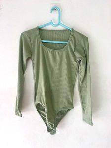 Long Sleeve Bodysuit(Free Earings)