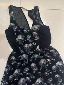 Chic y2k Floral Print Sleeveless backless Dress