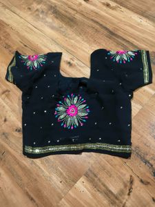 Price drop!!!Elegant Black handwork Saree