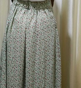 Boho Floral Print Maxi Skirt