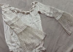 Boho Off-Shoulder Bell Sleeve Blouse