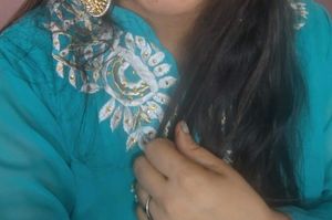 Stunning Teal Embrodered kurti