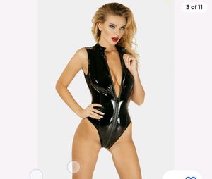 Black Leather Bodysuit 🥰🥰