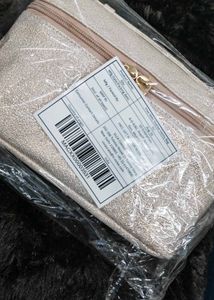 Mac Sparkly Silver Cosmetic Bag