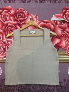 Women's Cream Knit Tank Top